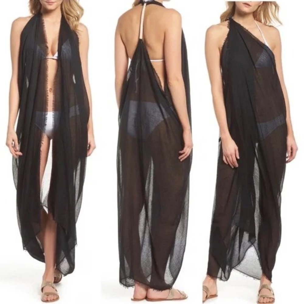 Subtle Luxury Pool to Party Women Coverup Convertible‎ Dress Ombre O/S Beach